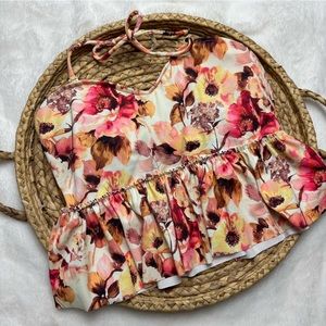 Small Kortni Jeane Floral Peplum Top